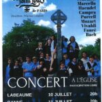 Concert les petits chanteur de saint -Louis le 10/07 Eglise de Labeaume