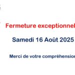 Fermeture secrétariat de mairie Samedi 16/08