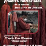 Plantes tinctoriales, conférence mercredi 3/12 18 au Récatadou, Dolmens et Patrimoine