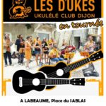 Concert Ukulélé mardi 20/08 (matin et Mercredi 21/08 à 17h00 Place du Sablas (gratuit)