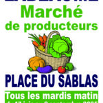 Marché des Producteurs Tous les mardis matin du 17/06 au 09/09