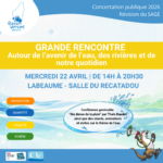 Rencontre autour de l'eau, Mercredi 22/04 14h Récatadou