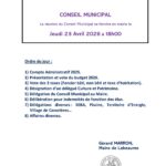 Conseil Municipal du Jeudi 23 Avril 18h00