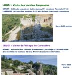 Visites Guidées de juin à septembre